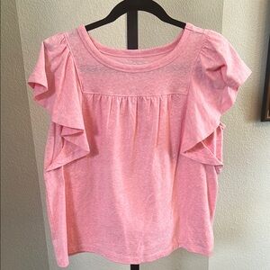 LOFT Coral Short Sleeve Top